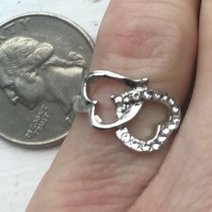 Size 6 double heart brand new ring